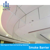 Tempered Laminated Fire Rated Fixed Glass Smoke Blocking Hanging Wall 