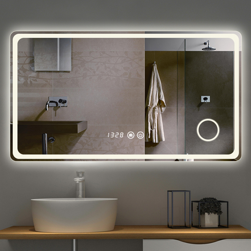 Bathroom wall mirror with lights
