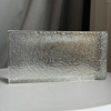 New 200*100*50 MM Crystal Glass Brick with Orange Peel Pattern Clear Brick Building Wall Partition Solid Glass Block for Home Decoration