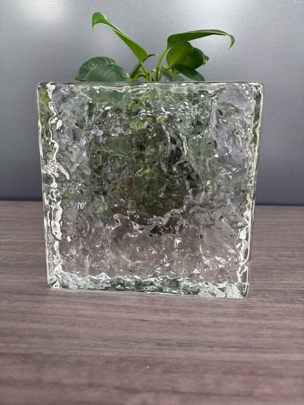 Hot Sale Transparent 150x50x50mm Crystal Solid Glass Bricks for Partition and Curtain Wall Square Glass Block for Home Hotel Decoration